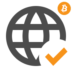Icon showing safe web.